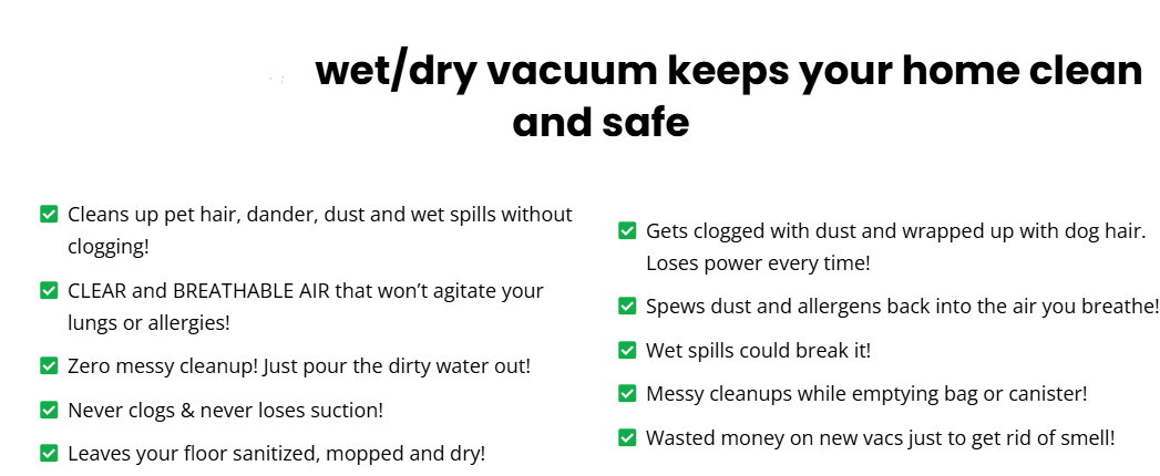 SAVE $40 May 28th thru JULY 4th, 2026!!! Wet Dry Vac Mop, QuantumW, No Cord, Self Cleaning, Multi Surface
