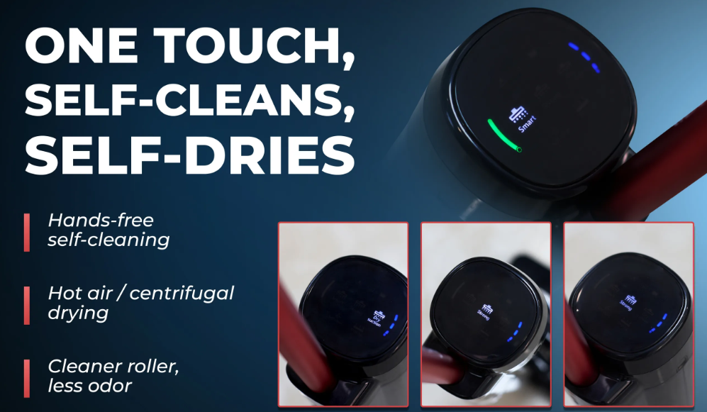 SAVE $40 May 28th thru JULY 4th, 2026!!! Wet Dry Vac Mop, QuantumW, No Cord, Self Cleaning, Multi Surface